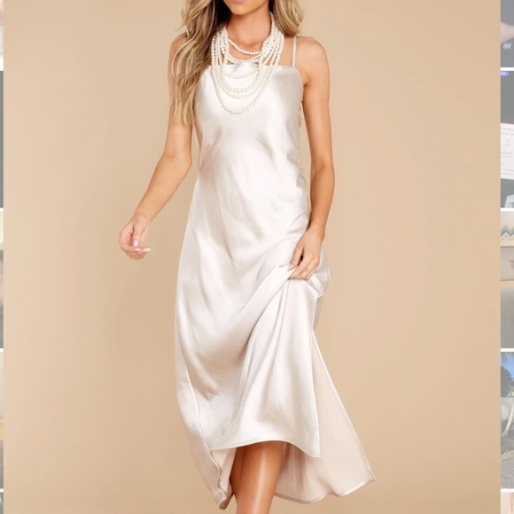 Special Treatment Champagne Maxi Dress - Picture 5 of 10